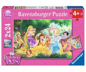 Ravensburger - 08952 9 - Puzzle - Les Meilleurs Amis Des Princesses - 2 x 24 Pièces