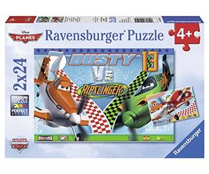 Ravensburger - 09052 - Puzzle Enfant Classique - Dusty L'Aviation Courageux - Planes - 2 X 24 Pièces