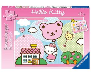 Ravensburger - 09167 - Puzzle Classique - Hello Kitty S'Envole - 2X20 Pièces