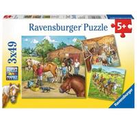 Ravensburger - 09237 6 - Puzzle - Mon Cheval Ferme - 3 x 49 Pièces