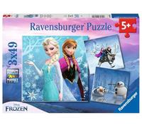 Ravensburger - 09264 - Puzzle Enfant Classique - La Reine Des Neiges Aventures - 3 x 49 Pièces