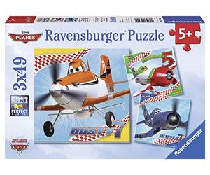 Ravensburger - 09322 - Puzzle Enfant Classique - Planes - Dusty Et Ses Amis - Planes - 3 x 49 Pièces