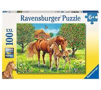 Ravensburger - 10577 9 - Puzzle - Chevaux Au Pré - 100 Pièces