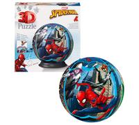 Ravensburger - Puzzle 3D Ball - Spider-Man - A partir de 6 Ans - 72 pièces numérotées à Assembler sans Colle - Support Inclus - Diamètre : 13 cm - 11563