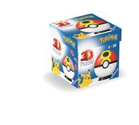 Ravensburger 11628 Puzzle 3D 11628 Puzzle Poké Ball Repeat Ball pour Grands et Petits Fans de Pokémon à partir de 6 Ans, Jaune