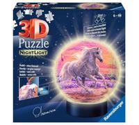 Puzzle 72 Pièces Puzzle Ball 3d Avec Led - Cheval Sur La Plage