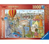 Ravensburger 12000169 - Tour du Monde en 80 Jours - Puzzle 1000 pièces - Puzzles Adultes et Adolescents Depuis 14 Ans,