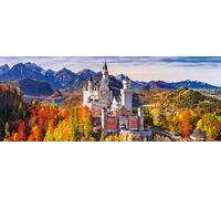 Ravensburger 12000445 12000445 Château en Bavière - 1000 pièces Adultes et Enfants à partir de 14 Ans - Puzzle du château de Neuschwanstein au Format panoramique