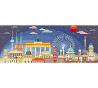 Ravensburger 12000449 Puzzle de 1000 pièces pour Adultes et Enfants à partir de 14 Ans, 12000449 Nuit à Berlin