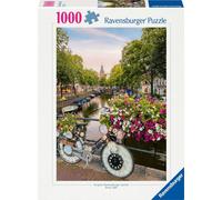 Ravensburger 12000780 Puzzle Vélo et fleurs à Amsterdam 1000 pièces 12000780