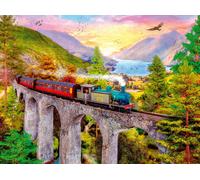 Ravensburger 12000795-Voyage en Train en Automne-Puzzle de 1500 pièces pour Adul