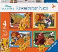 Puzzle - RAVENSBURGER - Le Roi Lion 4 en 1 - 100-200 pièces - Carton recyclé - Pour enfants à partir de 3 ans