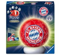 Ravensburger 12008056 Puzzle 3D FC Bayern Munich pour Enfants à partir de 6 Ans - avec veilleuse LED - Lampe de Chevet pour Enfants - Cadeau pour garçons et Filles