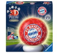 Ravensburger Puzzle 3D 12008056 FC Bayern Munich – Lampe de chevet LED, dès 6 ans