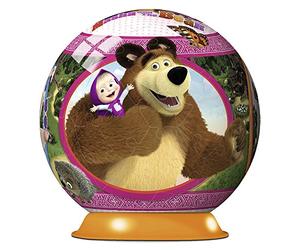 Ravensburger - 12178 - Puzzle 3D Masha Et Michka 72 Pièces