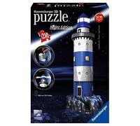 Ravensburger - 12577 - Puzzle 3d Building - 216 Pièces - Phare - Night Edition