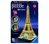Ravensburger - 12579 - Puzzle 3d Building - 216 Pièces - Tour Eiffel De Nuit