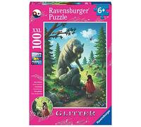 Ravensburger Puzzle 100 pièces Le Petit Chaperon Rouge et le Loup, à paillettes multicolore