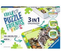 Ravensburger - 13265 Organiseur 3 en 1 pour Puzzle d'enfants en Vert - Rangement pour Puzzle pour Enfants à partir de 6 Ans, avec Tapis Puzzle, Plateau de tri et Cadre de Puzzle.