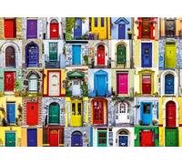 Ravensburger 19524 Puzzle Coeur Portes du Monde, Blanc, Bleu, 1000