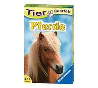 Ravensburger 20422 - Chevaux en Quatuor Animalier, Classique pour 3 à 6 Joueurs âgés de 4 à 12 Ans, 32 Races de Chevaux