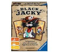 Ravensburger 20784 - Black Jacky, Bluffen à partir de 10 Ans, Jeu de Cartes pour 2 à 6 Joueurs, Jeu de société dans Le Salon, Tours de Cartes