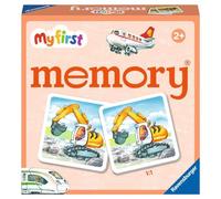 Ravensburger - 20878 - Véhicules My First Memory® - Jeu de mémorisation et de Recherche avec Cartes d'image Extra Larges pour Les Enfants à partir de 2 Ans