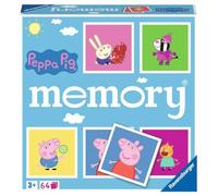Ravensburger - 20886 - Peppa Pig Memory, Le Classique du Jeu pour Tous Les Fans de la série télévisée Peppa Pig, Jeu de mémoire pour 2 à 8 Joueurs à partir de 3 Ans