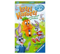 Ravensburger 20961 - Lotti Karotti, Jeu Cadeau pour 2 à 4 Joueurs, à partir de 4 Ans, Format Compact, Jeu de Voyage, Jeu de Lapin