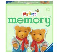 Ravensburger - 22376 - My First Memory Teddys, Jeu de mémoire et de Recherche avec Cartes d'image Extra Larges en Forme d'ourson, pour Enfants à partir de 2 Ans