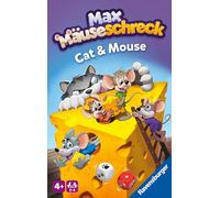 Ravensburger 22466 22466-Max Répulsif Souris Compact Chat et Souris pour Enfants à partir de 4 Ans, Jeu de dés et de Collection pour 2 à 4 Joueurs