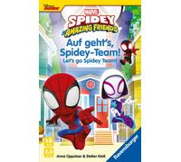 Ravensburger 22594 Spidey and His Amazing Friends - sur Le Chemin, équipe Spidey. Jeu à emporter pour 2 à 4 Joueurs à partir de 4 Ans dans Le Spidey et Ses Super Amis héroïques grimpent pour Le Pari