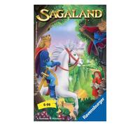 Ravensburger 23318 - Sagaland, jeu à emporter pour 2 à 4 joueurs, jeu pour enfants à partir de 6 ans, format compact, jeu de voyage, jeu de plateau
