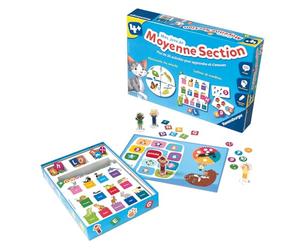 Ravensburger 24523 - Jeu Educatif - Mes Jeux de Moyenne Section - Coffret Complet éducatif - 20 activités Programme 2e année Maternelle - A partir de 4 Ans, Multicolore