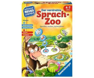 Ravensburger 24945 - The Twisted Language Zoo - Jouez et apprenez pour Les Enfants, Jeu éducatif pour Les Enfants de 4 à 7 Ans, Nouvel Apprentissage ludique pour 2 à 4 Joueurs