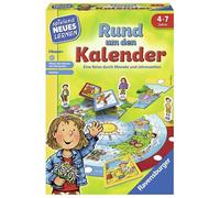 Ravensburger 24984 Tout Autour Du Calendrier Jeu Éducatif Pour Les Enfants De 4 7 Ans Apprentissage Amusant Pour 2 4 Joueurs