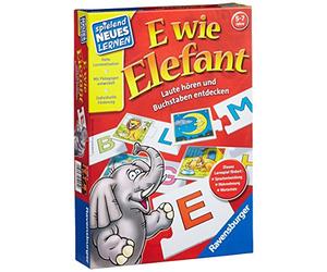Ravensburger - 25005 - Jeu - E comme Elephant - Langue : allemand