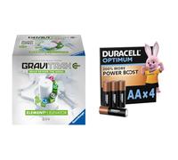 Ravensburger 26200 - Gravitrax Power - Elément Elevator - Jeu de Construction STEM - Circuits de Billes créatifs - Fonction électronique + Piles: Duracell Optimum Pack of 4 x AA