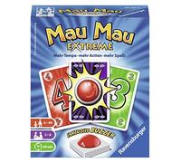 Ravensburger 26701 - Mau Mau Extreme, Jeu de Cartes avec Sonnerie, Classique pour 2 à 6 Joueurs, Jeu de défausse pour Enfants et Adultes à partir de 6 Ans
