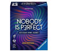 Ravensburger 26847 - Nobody is Perfect Mini Edition - Jeu de Cartes communicatif pour Toute la Famille, Jeu pour Adultes et Jeunes de 14 Ans et Plus, pour 2 à 4 Joueurs