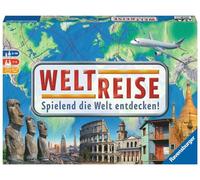 Ravensburger 26888 - Weltreise- Familienklassiker ab 8 Jahren - Gesellschaftsspiel, Reise einmal um die Welt, Reiseplanung für bis zu 6 Spieler - über 170 Städte