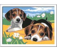 Ravensburger – Kit de peinture par numéros Jack Russel Chiots – 283293