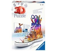 Ravensburger 3D Puzzle 11152 Sneakers Skyline - Porte-Stylo Pratique - 108 pièces - Organiseur de Bureau pour Enfants à partir de 8 Ans