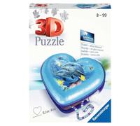 Ravensburger 3D Puzzle 11172 - Herzschatulle Unterwasserwelt - 54 Teile - Aufbewahrungsbox für Erwachsene und Kinder ab 8 Jahren: Erlebe Puzzeln in der 3. Dimension
