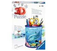 Ravensburger 3D Puzzle 11176 - Utensilo Unterwasserwelt - 54 Teile - Stiftehalter für Tierliebhaber ab 6 Jahren, Schreibtisch-Organizer für Kinder: Erlebe Puzzeln in der 3. Dimension