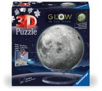 Ravensburger 3D Puzzle 11586 - Puzzle-Ball "Der Mond" - leuchtet im Dunkeln -