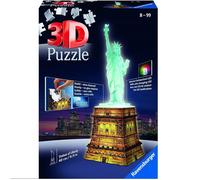 Ravensburger 3D Puzzle Statue De La Liberté Night Édition Avec Lumière, New York