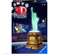 RAVENSBURGER 3D Puzzle Statue Della Liberté Night Édition Avec Lumière, New York