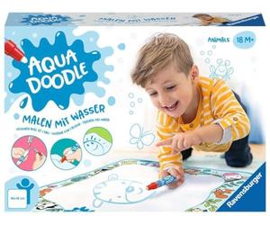 Ravensburger 4565 Aquadoodle Animals - Premier Tableau pour Enfants de 18 Mois - Set de Peinture pour Peindre sans Taches avec de l'eau avec Plaisir - Tapis et Stylo Inclus