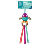 Ravensburger 4853 Play+ Oiseau, hochet en Bois, Doudou avec Ventre gazouillant, Aide à la Dentition, Jouet pour bébé à partir de 0 Mois, 2004853, Rose Bonbon, STK
